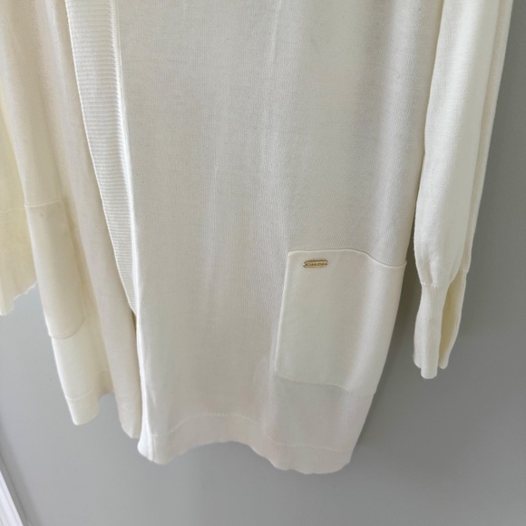 Calvin‎ Klein Off-White Lightweight Cardigan - Picture 2 of 11